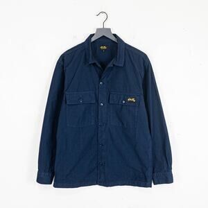 Stan Ray Men's CPO Shirt Navy Ripstop Cotton size Medium